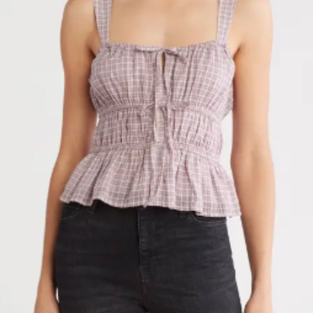 Lucky Brand drawstring detail top Size M NWOT